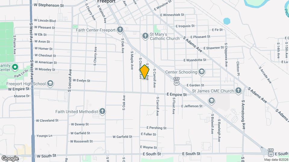 1217 S Chicago Ave Map and Location Details