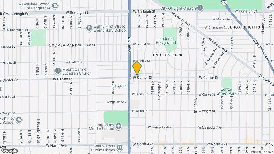 7500 W Center St, Unit 4214 N Wilson Map and Location Details