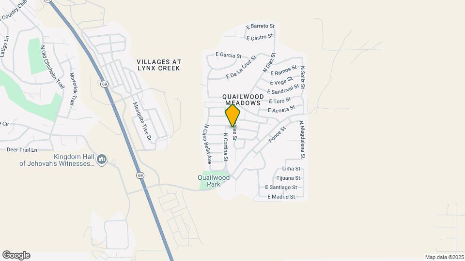 608 N Robles St Map and Location Details