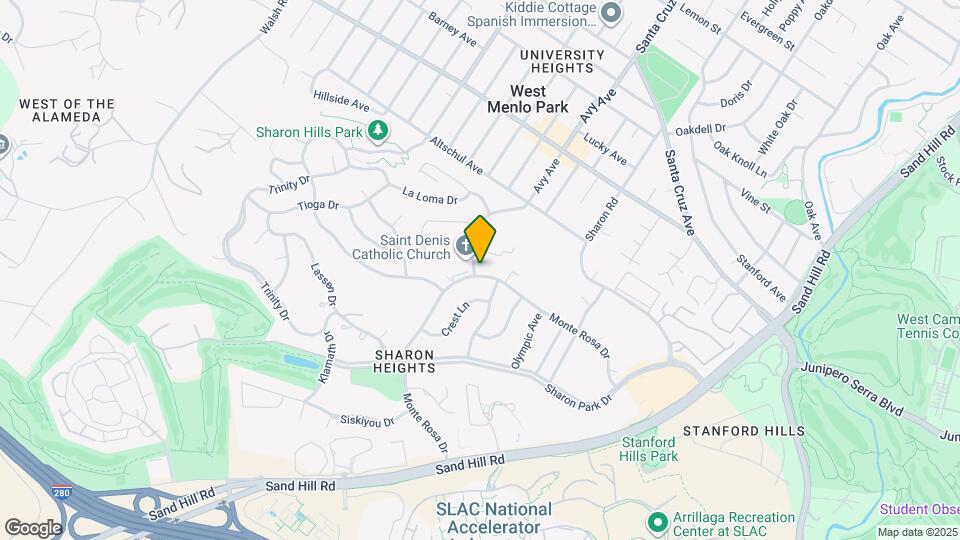 860 Monte Rosa Dr Map and Location Details