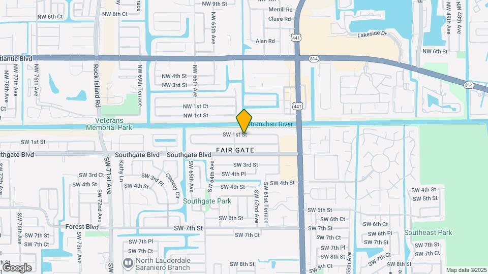 6162 SW 1st St Map and Location Details