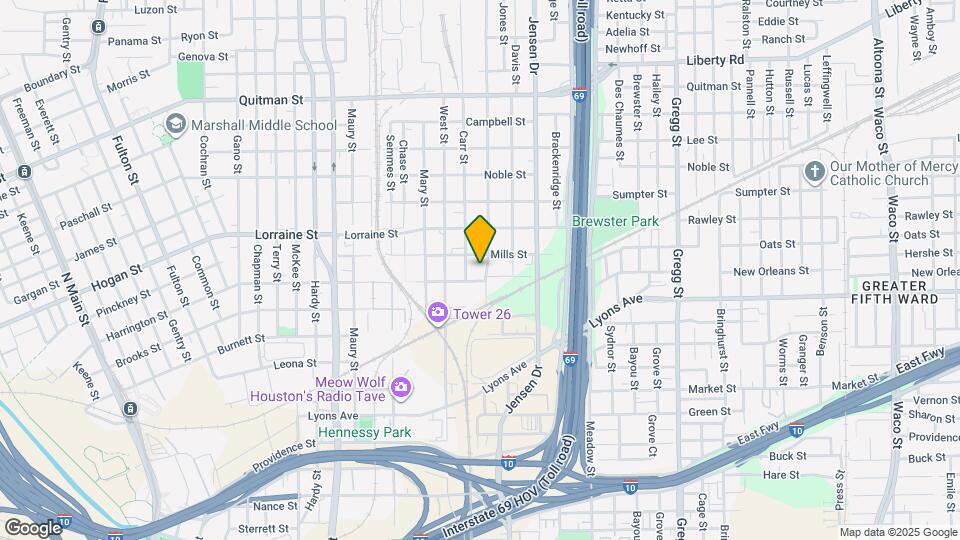 1709 Stevens St Map and Location Details