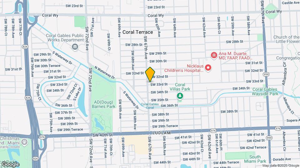 6595 SW 33rd St Map and Location Details