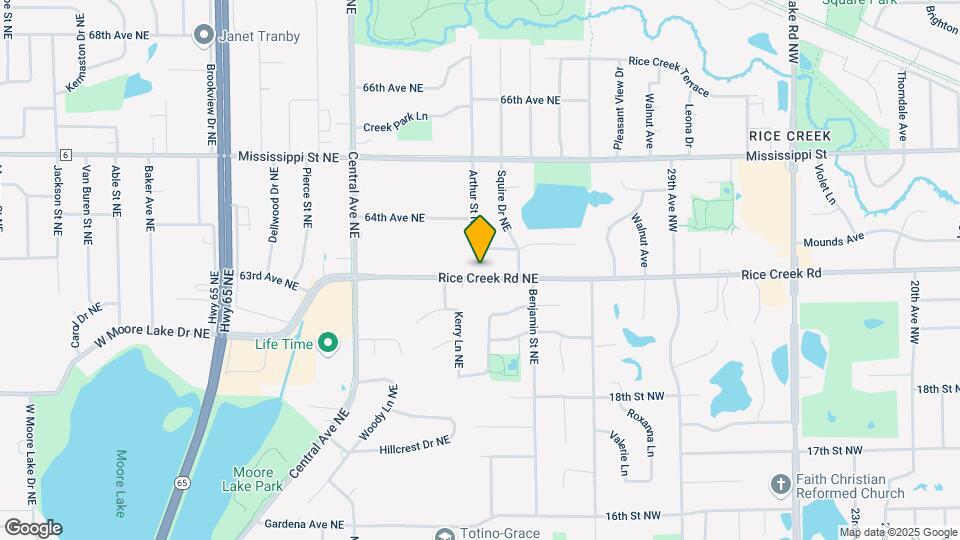 1501 Rice Creek Rd NE Map and Location Details