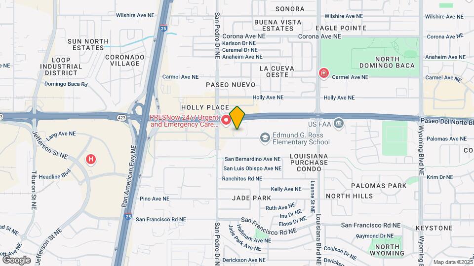 Overture Albuquerque 55+ Active Adult Apartment Homes Map and Location Details