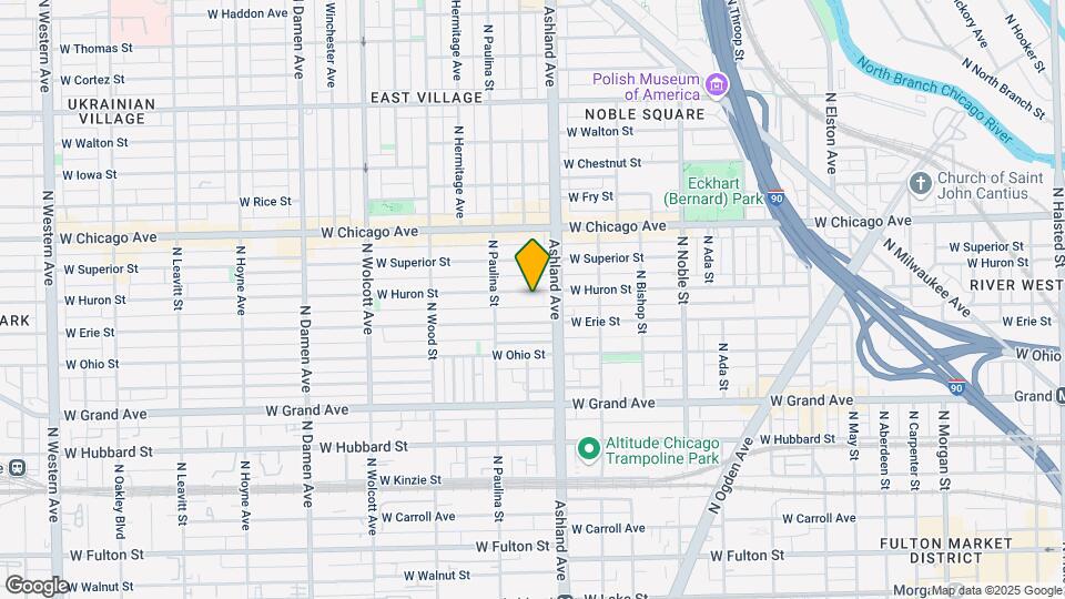 1623 W Huron St Map and Location Details