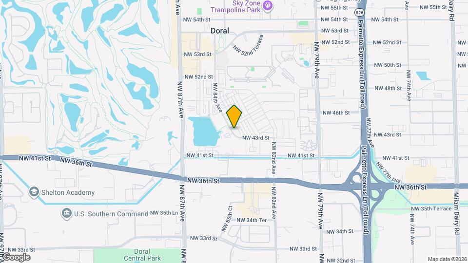 4619 NW 84th Ave Map and Location Details