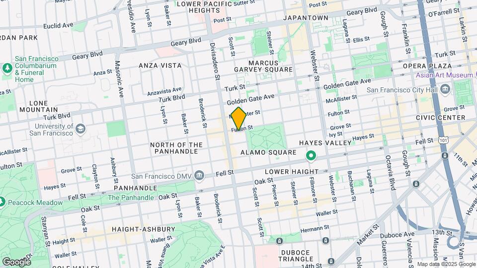 1231 Fulton St Map and Location Details