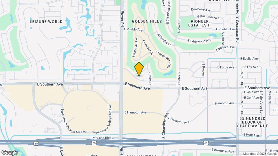 6908 E Flossmoor Ave Map and Location Details