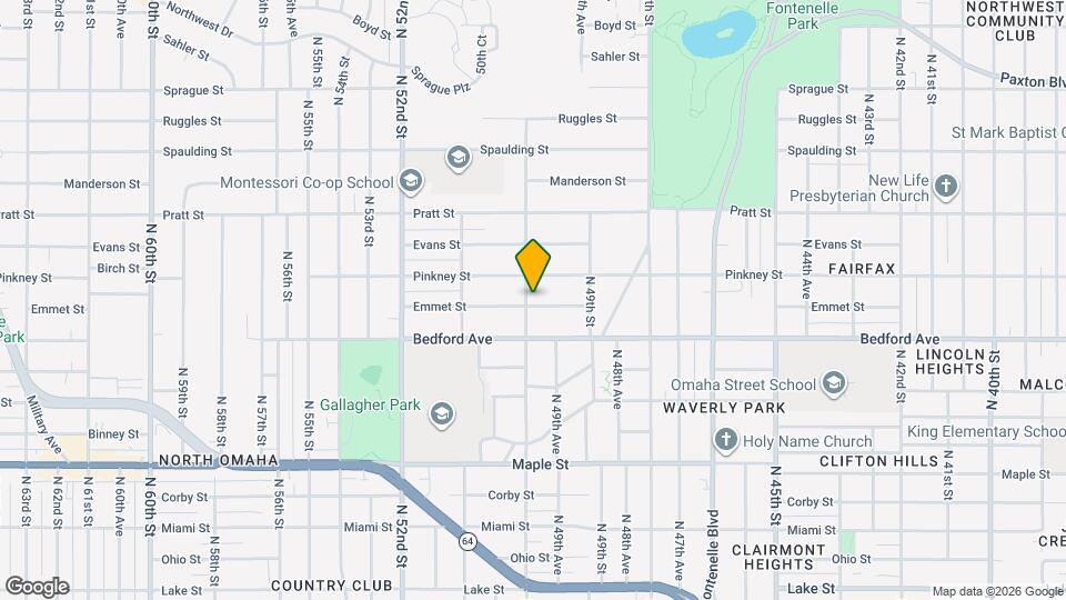 4950 Emmet St Map and Location Details