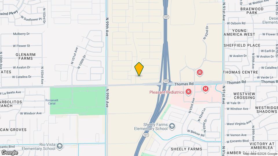 2928 N 96th Ln Map and Location Details