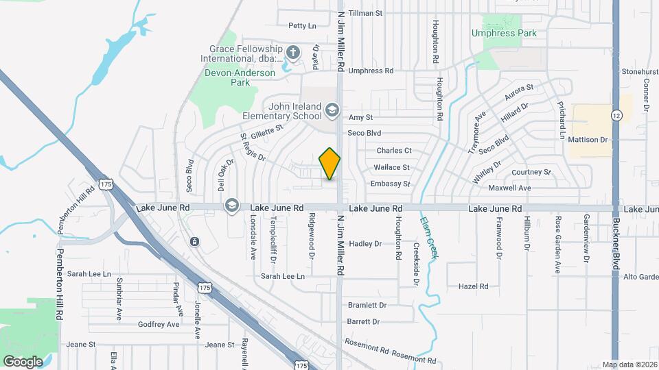 1341 N Jim Miller Rd Map and Location Details