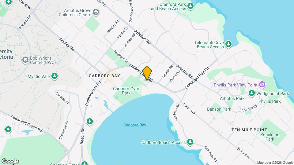 3903 Cadboro Bay Rd Map and Location Details