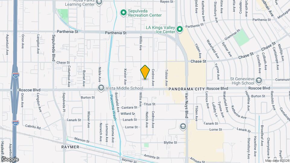 8330 Willis Ave, Unit 14 Mapa y Detalles de la Ubicación