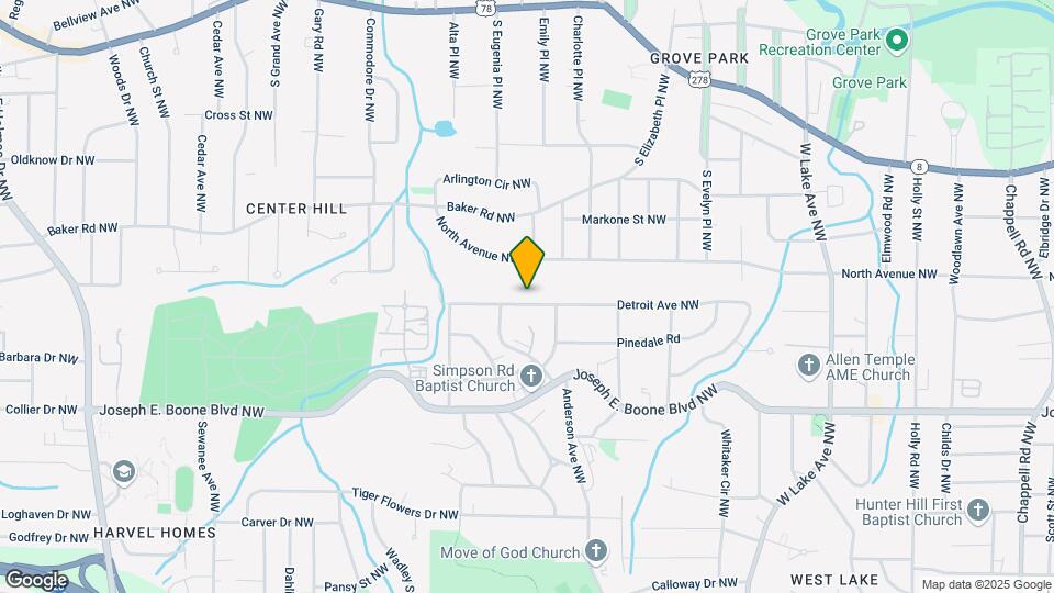 2015 Detroit Ave NW Map and Location Details