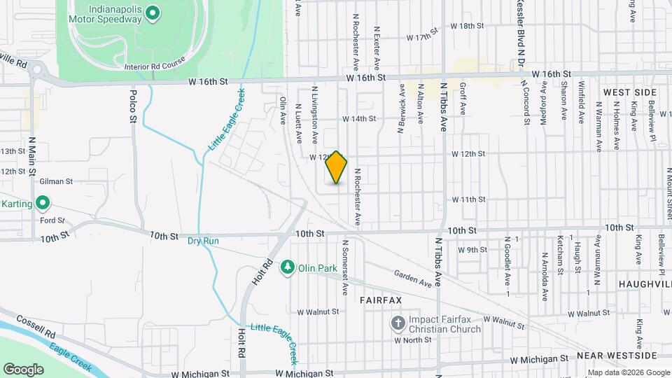 1104 N Somerset Ave Map and Location Details