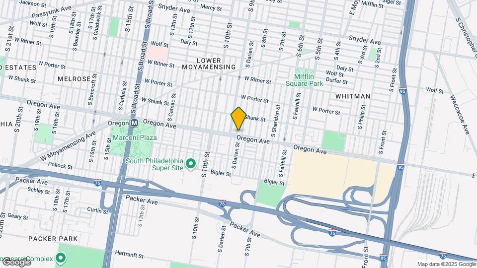 2649 S Darien St Map and Location Details