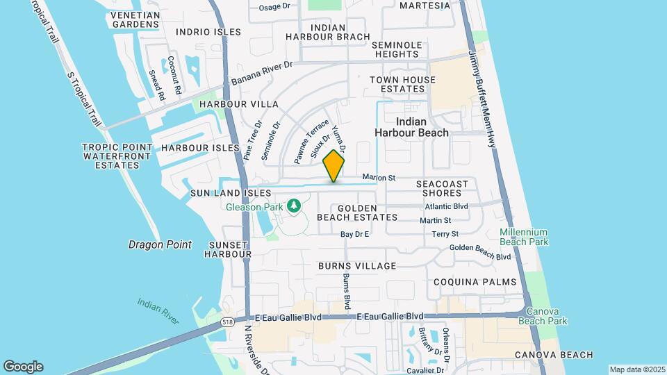 1202 Yacht Club Blvd Map and Location Details