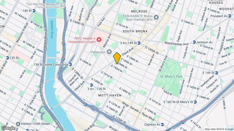 Mott Haven Map and Location Details