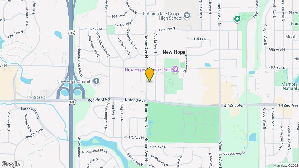 4304 Boone Ave N Map and Location Details