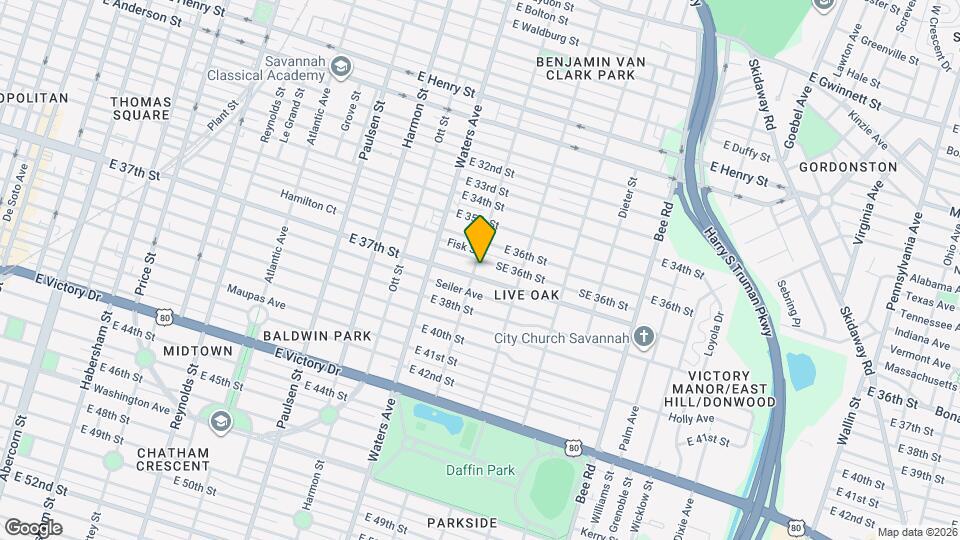 1202 E 37th St Map and Location Details