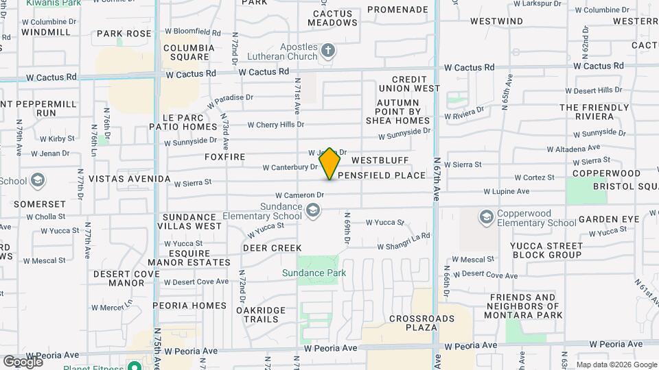 7003 W Sierra St Map and Location Details