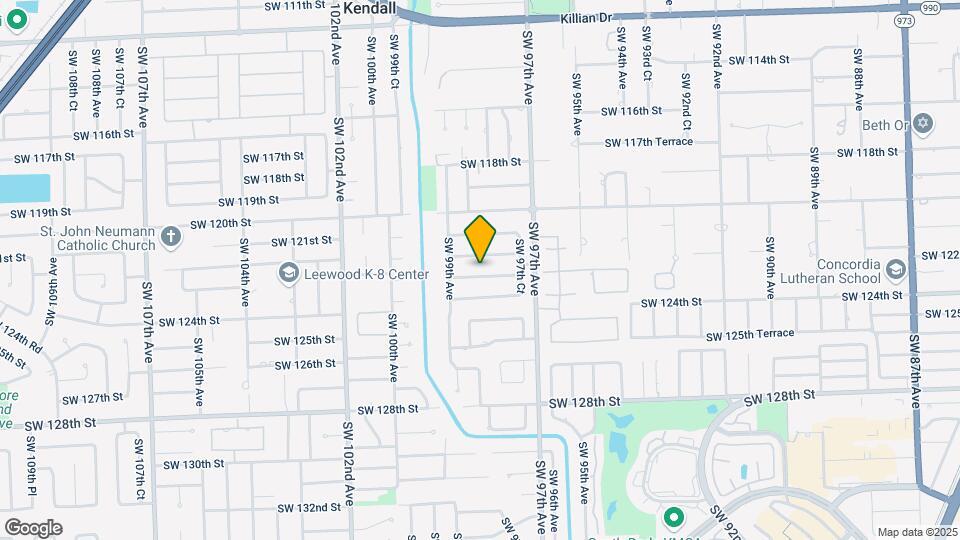 9801 SW 123rd St Map and Location Details