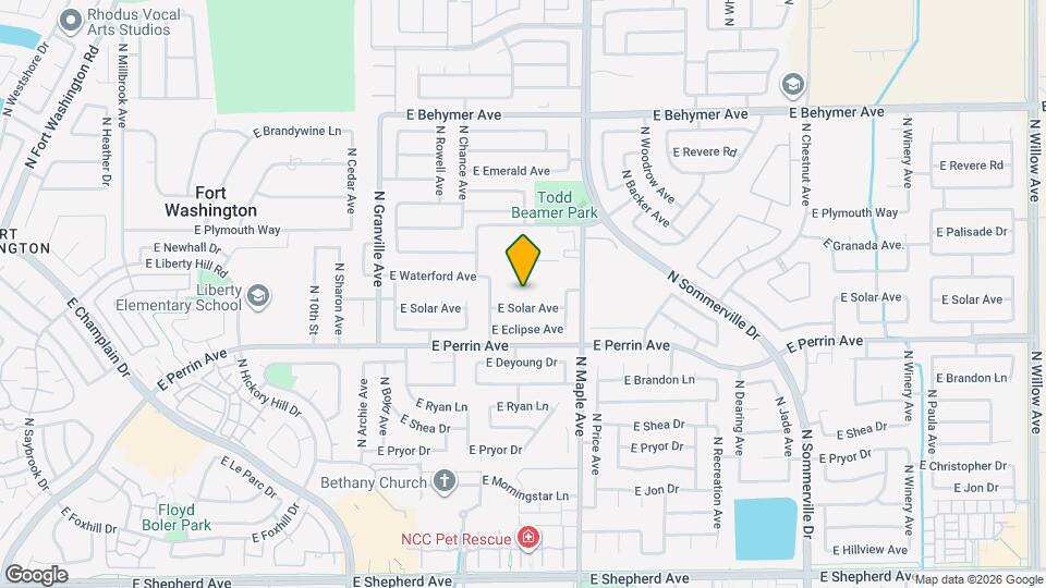 1836 E Solar Ave Map and Location Details