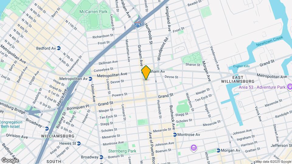 314 Graham Ave, Unit 1L Mapa y Detalles de la Ubicación