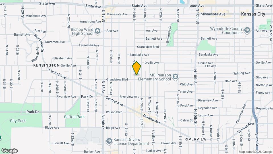 307 N 14th St Map and Location Details