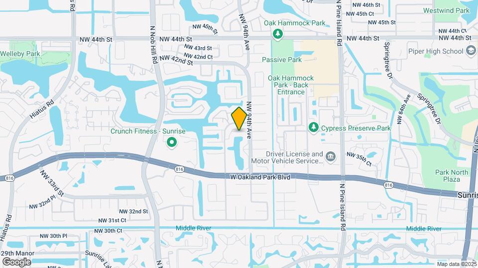3642 NW 95th Terrace Map and Location Details