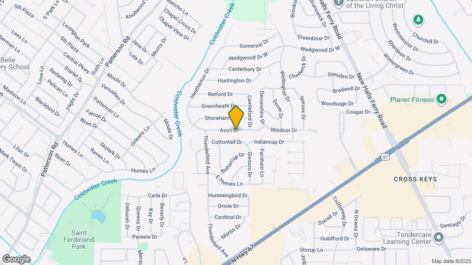 2090 Avon Dr Mapa y Detalles de la Ubicación