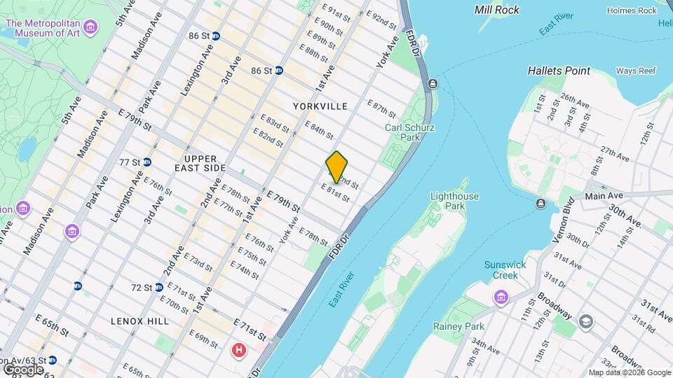 521 E 81st St, Unit 3C Mapa y Detalles de la Ubicación