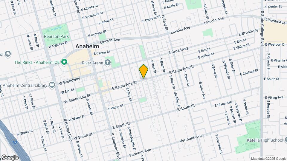 596 S Casita St Map and Location Details