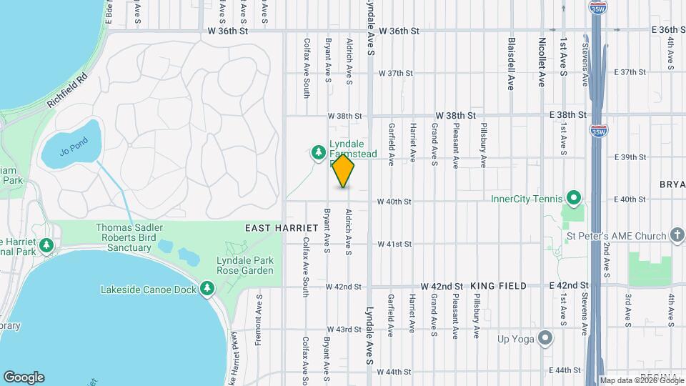 3944 Aldrich Ave S, Unit Upstairs Map and Location Details