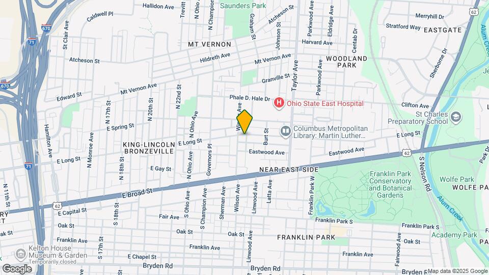 1341 E Long St Map and Location Details