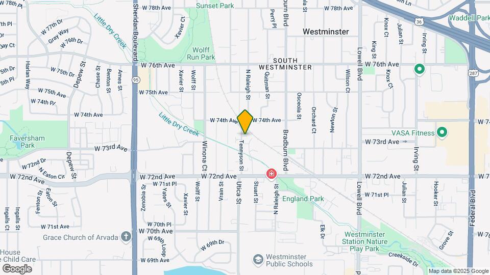 7340 Tennyson St Map and Location Details