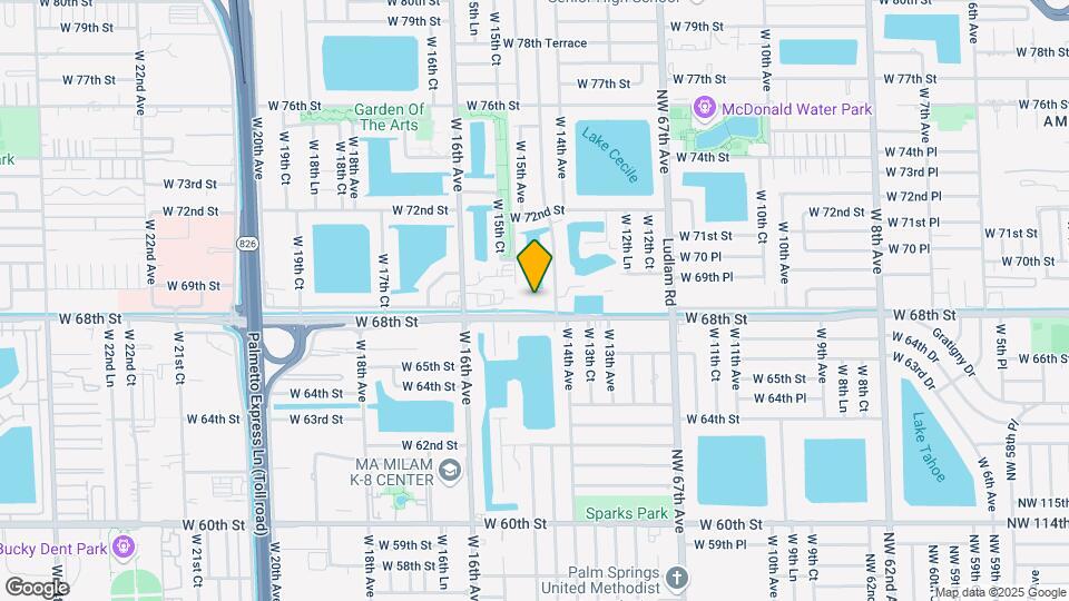 6850 W 14th Ct Map and Location Details