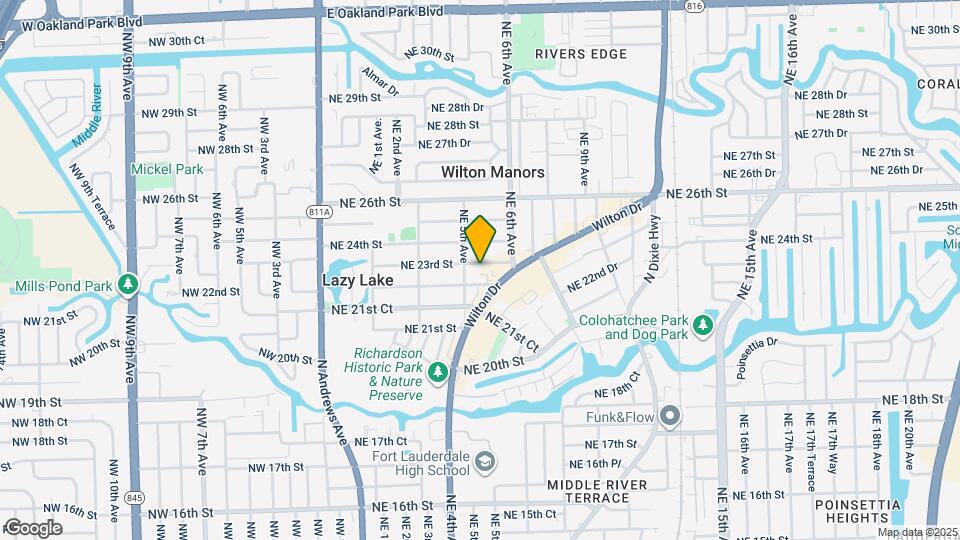 516 NE 23rd St Map and Location Details