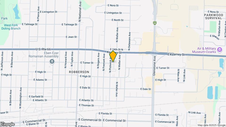 1447 E Oakwood Ln Map and Location Details