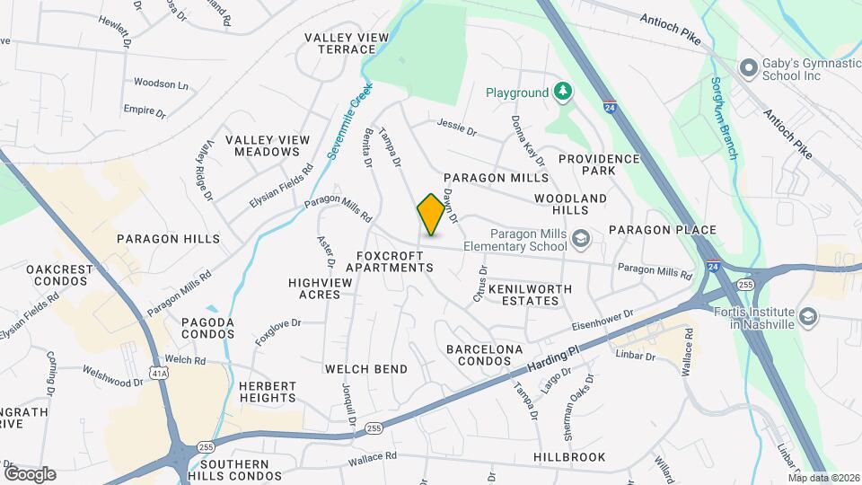 312 Paragon Mills Rd Map and Location Details