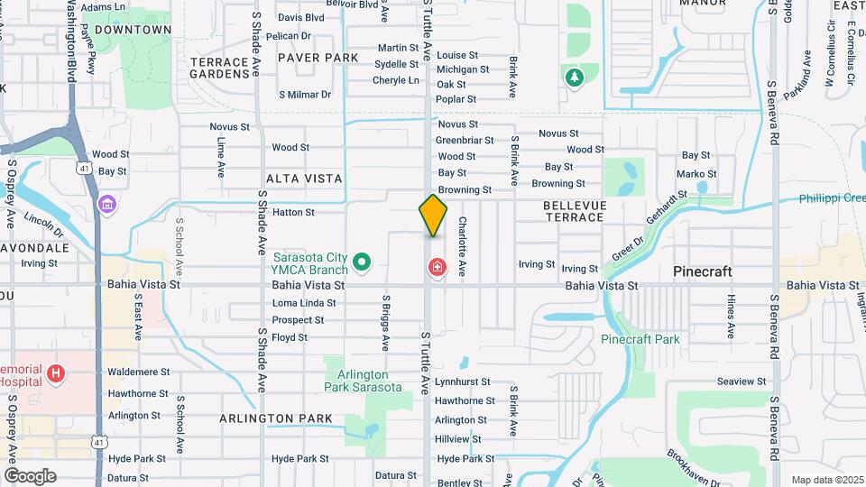 1015 S Tuttle Ave Mapa y Detalles de la Ubicación