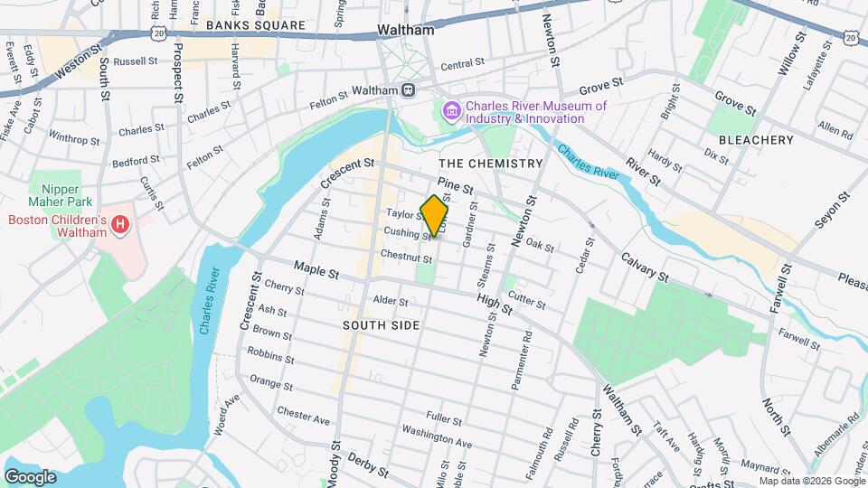 61 Cushing St Map and Location Details