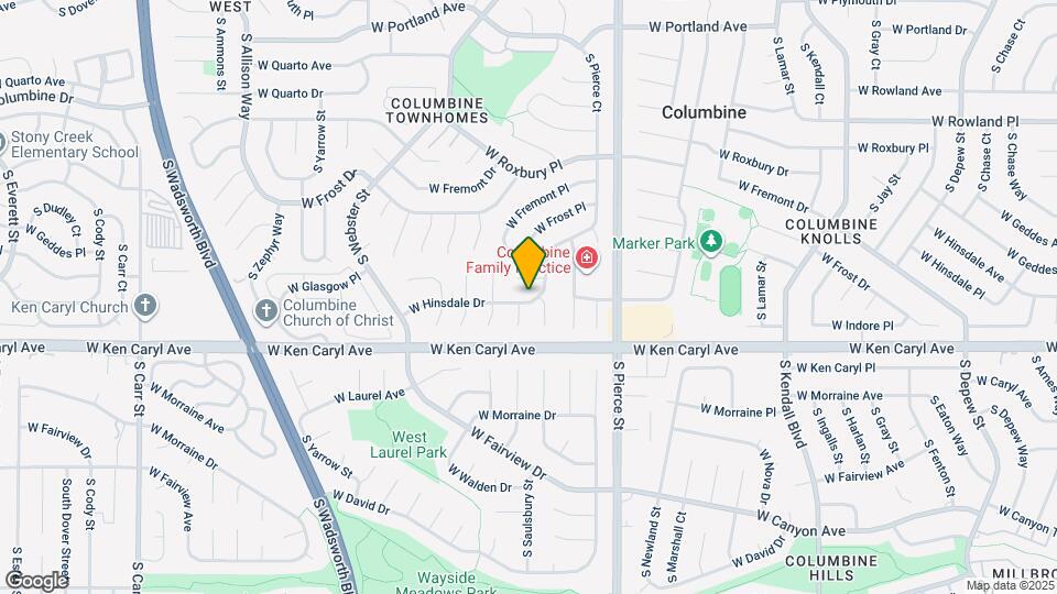 7113 W Hinsdale Dr Mapa y Detalles de la Ubicación