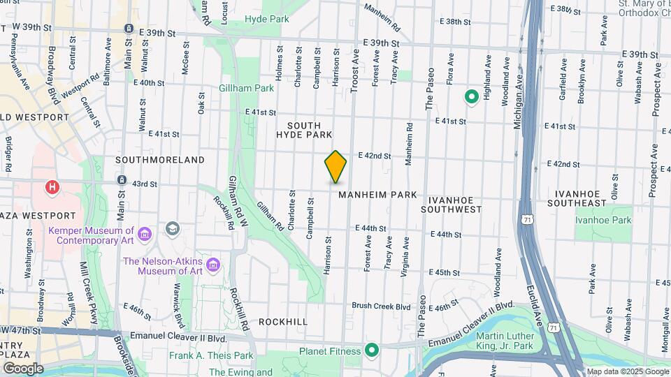 4245-4247 Harrison St Mapa y Detalles de la Ubicación