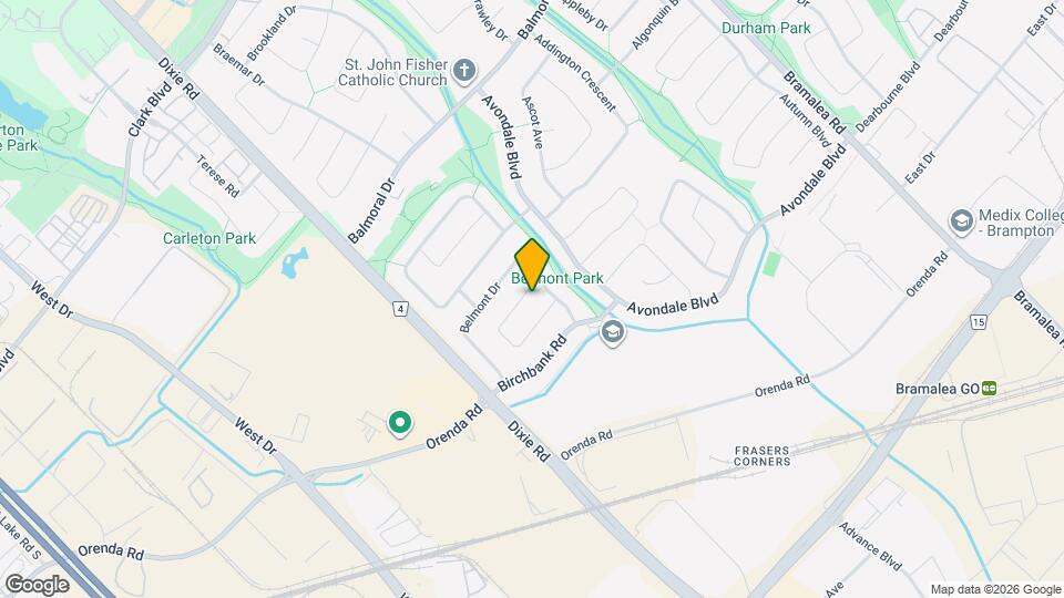 64 Brookdale Crescent Map and Location Details