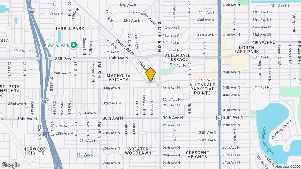 3411 Iris St N Map and Location Details