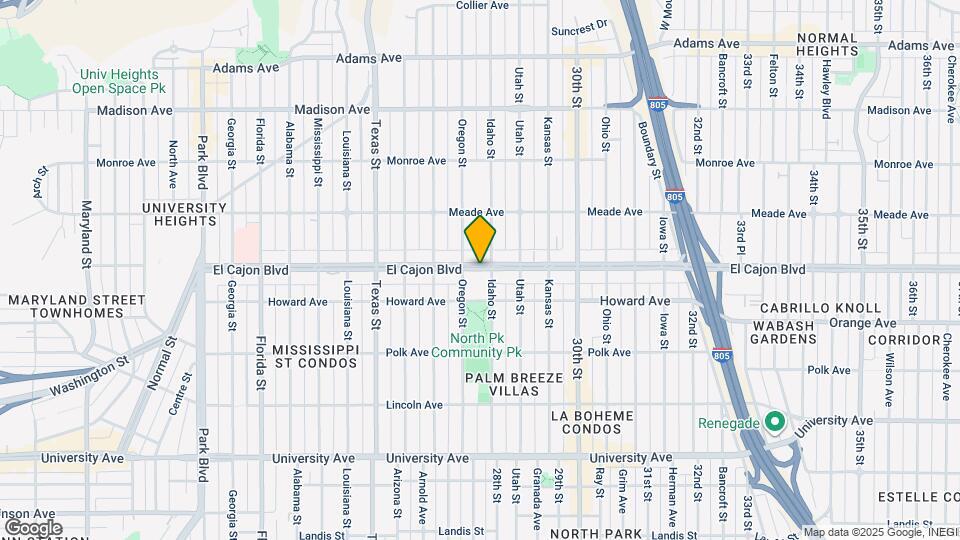 2727 El Cajon Blvd Map and Location Details