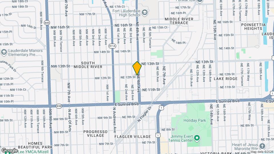 615 NE 12th St Mapa y Detalles de la Ubicación
