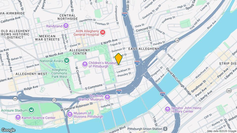 422 Avery St Map and Location Details